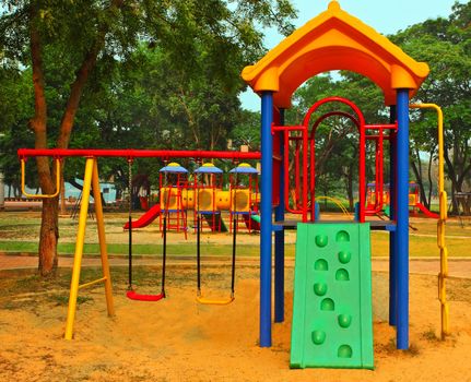 playground for children. Isolated on park