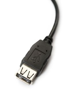 Usb-cable isolated on the white background