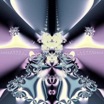 Elegant fractal design, abstract psychedelic art, purple stage