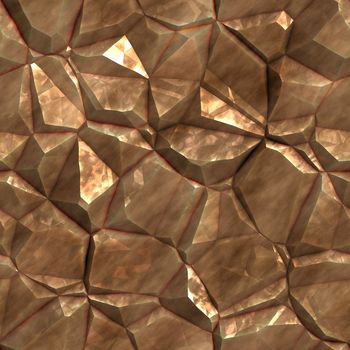 Seamless abstract generated stone crystal surface for background and design