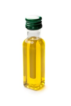 Olive oil isolated on white
