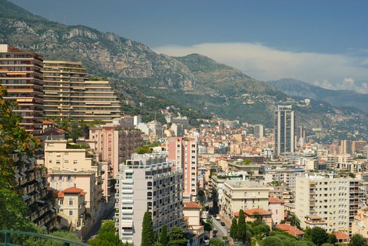 Panoramic view of Monte Carlo. Monaco