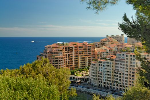 Modern apartment houses in Monte Carlo