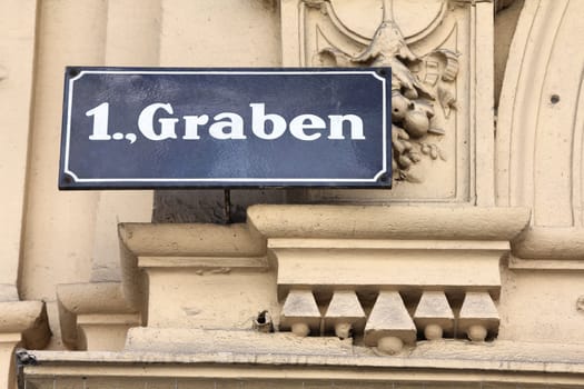 Vienna, Austria - famous Graben street. The Old Town is a UNESCO World Heritage Site.