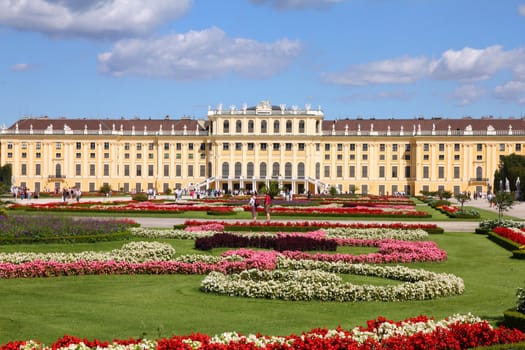 Vienna, Austria - Schoenbrunn Palace, a UNESCO World Heritage Site.