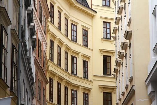 Vienna, Austria - Old Town street. The Old Town is a UNESCO World Heritage Site.