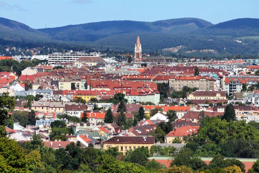 Vienna, Austria - aerial view of the city