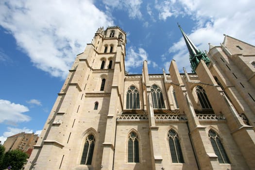 Beautiful Cathedral of Saint Benigne in Dijon, Burgundy, France
