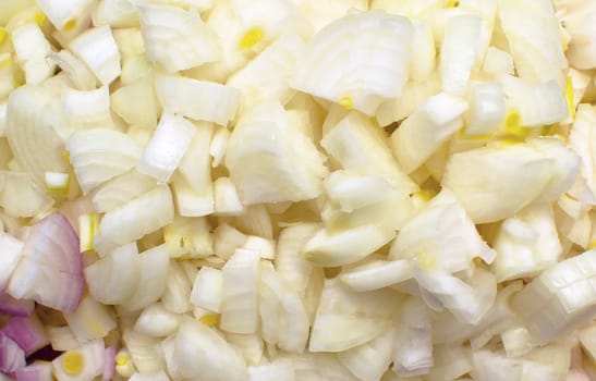 chopped onion texture close-up