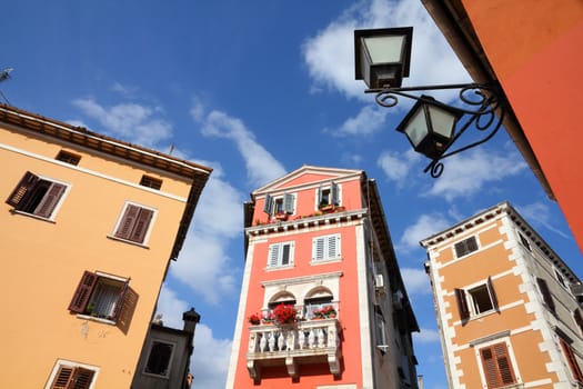 Croatia - Rovinj on Istria peninsula. Typical Croatian seaside town.