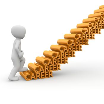 The career ladder is a challenge for the employee a large company