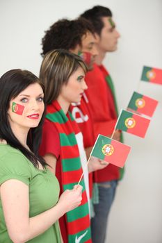 Portuguese soccer fans