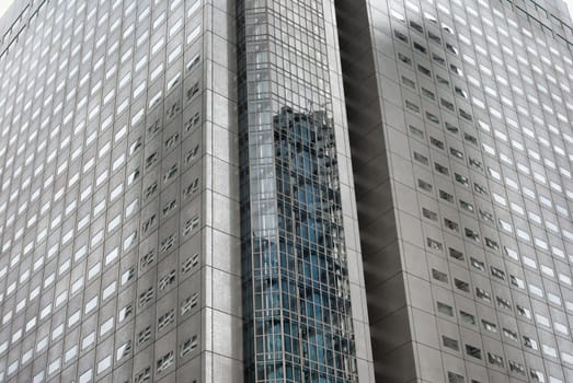 skyscraper with windows and glass and steel