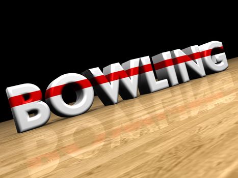 bowling on wooden parquet