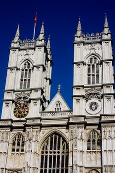 Westminster Abbey Front Facade and Towers