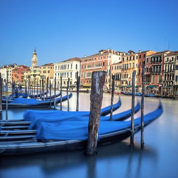 gondolas in Venice, Grand Canal, Italy. 