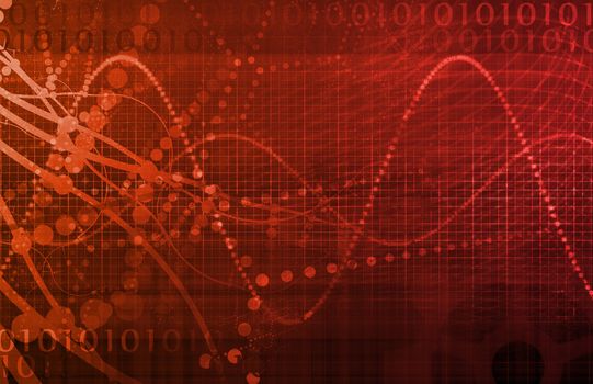 Security Network Data of the World Background