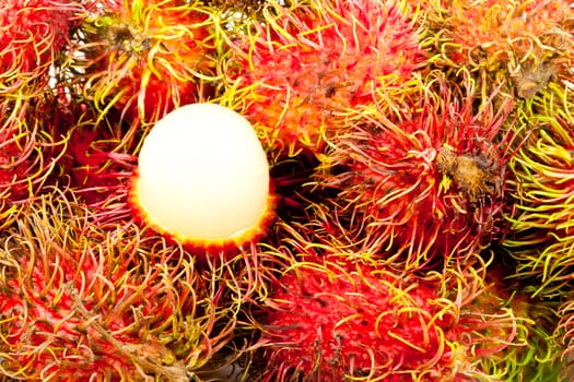 rambutan, a tropical fruit