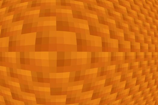 Abstract orange  tiles lens mosaic background or wallpaper pattern