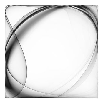 Black and white illustration of abstract background. Beautiful curves image masks for your project, poster or any graphic design.