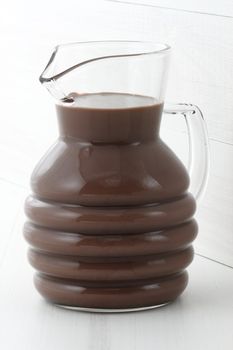 Delicious, nutritious and fresh Chocolate milk jar, made with organic real cocoa mass