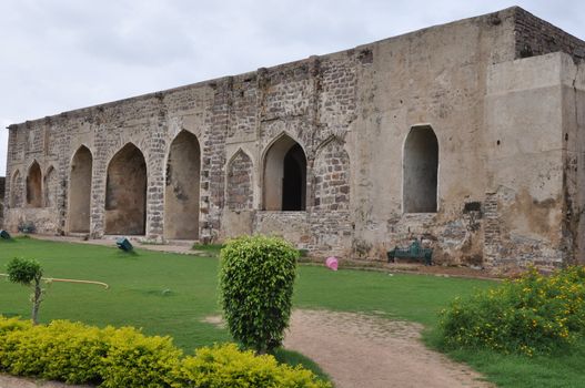 Golconda Fort in Hyderabad in Andhra Pradesh, India