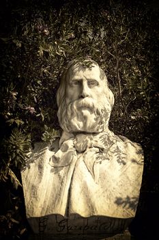 Vintage bust of the Italian general and politician Giuseppe Garibaldi (1807 - 1882).