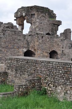 Golconda Fort in Hyderabad in Andhra Pradesh, India