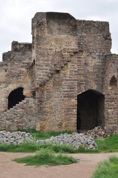 Golconda Fort in Hyderabad in Andhra Pradesh, India