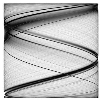 Black and white illustration of abstract background. Beautiful curves image masks for your project, poster or any graphic design.