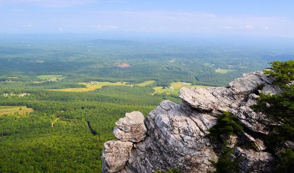 View from the peaks at Hanging Rock State Park in North Carolina