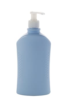 Hair care bottle on a white background