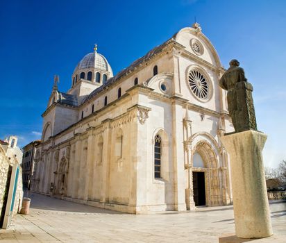 Saint James cathedral in Sibenik - UNESCO world heritage site, Dalmatia, Croatia