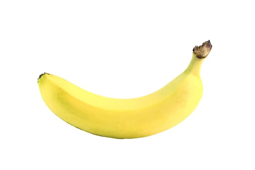 fresh ripe banana isolated on white background with a clipping path