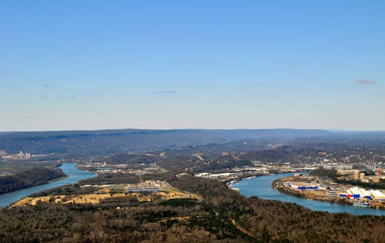 Chattanooga from the Civil War Battlefield