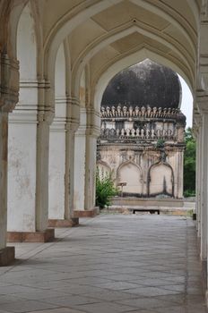 Qutb Shahi Tombs in Hyderabad in Andhra Pradesh, India