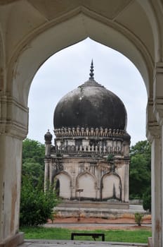 Qutb Shahi Tombs in Hyderabad in Andhra Pradesh, India