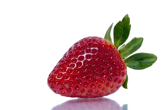 Strawberry isolated on white background close up