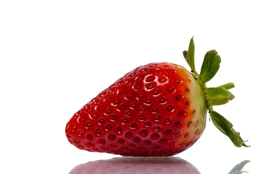 Strawberry isolated on white background close up