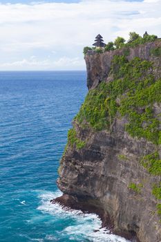 View of Pura Uluwatu temple in Bali island, Indonesia