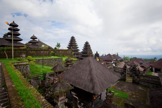 Besakih complex Pura Penataran Agung , hindu temple of Bali, Indonesia