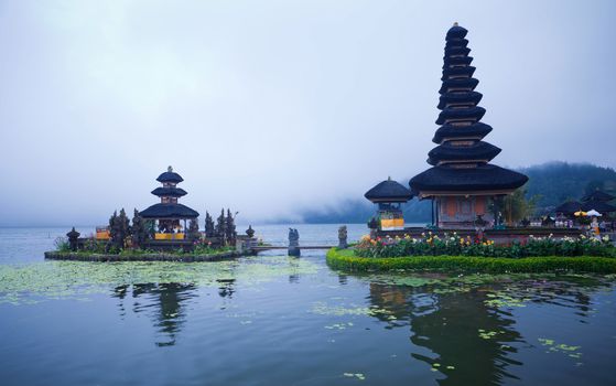 Pura Ulun Danu Bratan temple on Bali, Indonesia