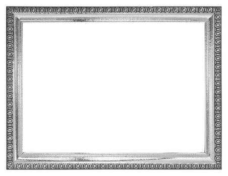 black and white frame isolated on white background