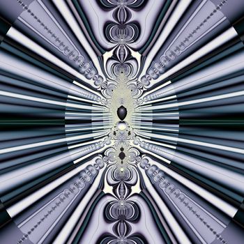 Elegant fractal design, abstract psychedelic art, purple world