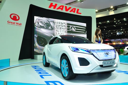 BANGKOK, THAILAND - MAR 30: Haval E, Concept car, shown at the Bangkok Motor Show 2013 in Bangkok, Thailand on March 30, 2013.