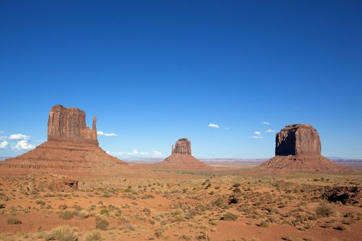 famous landscape of Monument Valley, USA