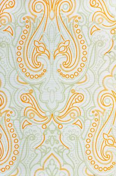 gold abstract pattern on arabic fabric