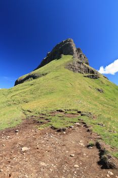 summer landscape of Italian Dolomites: Creipa Neigra, Canazei