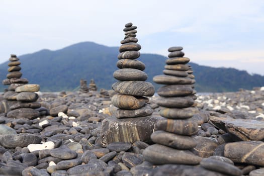 pebble on island, Lipe island, Thailand