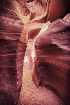 view of famous Antelope Canyon, Page, Arizona, USA 